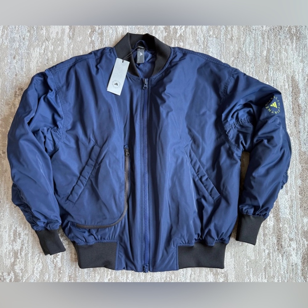 NWT! Stella McCartney Navy Blue Bomber Jacket